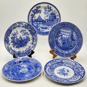 Spode Blue Room Collection - Set of 5 Collectible Plates